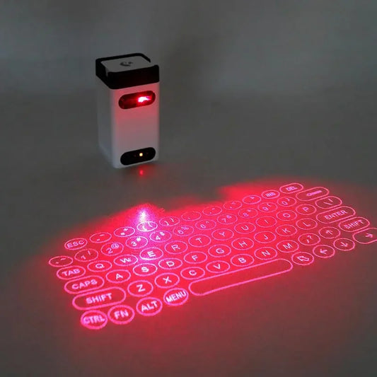 Virtual Laser Keyboard - Bluetooth Wireless Projection Keyboard with Mouse Function for Phones, Tablets & Computers