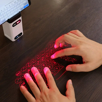 Virtual Laser Keyboard - Bluetooth Wireless Projection Keyboard with Mouse Function for Phones, Tablets & Computers